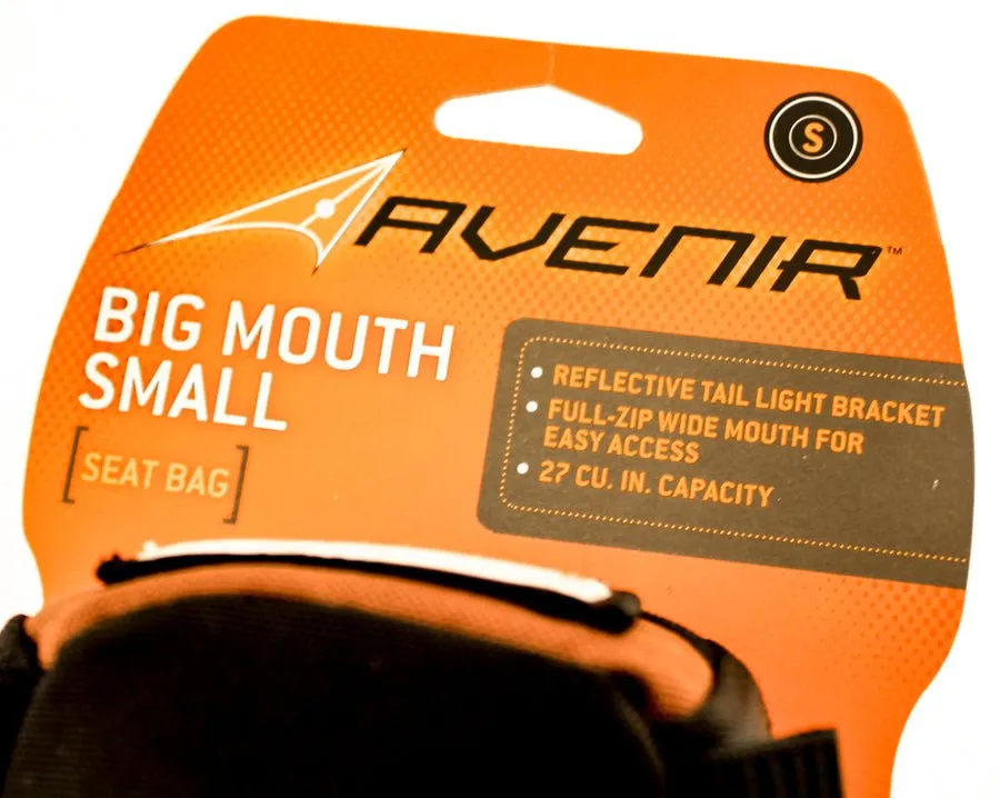 Avenir Big Mouth Small Bicycle Bike Saddle/Seat Bag Brown 27 Cu. In. New