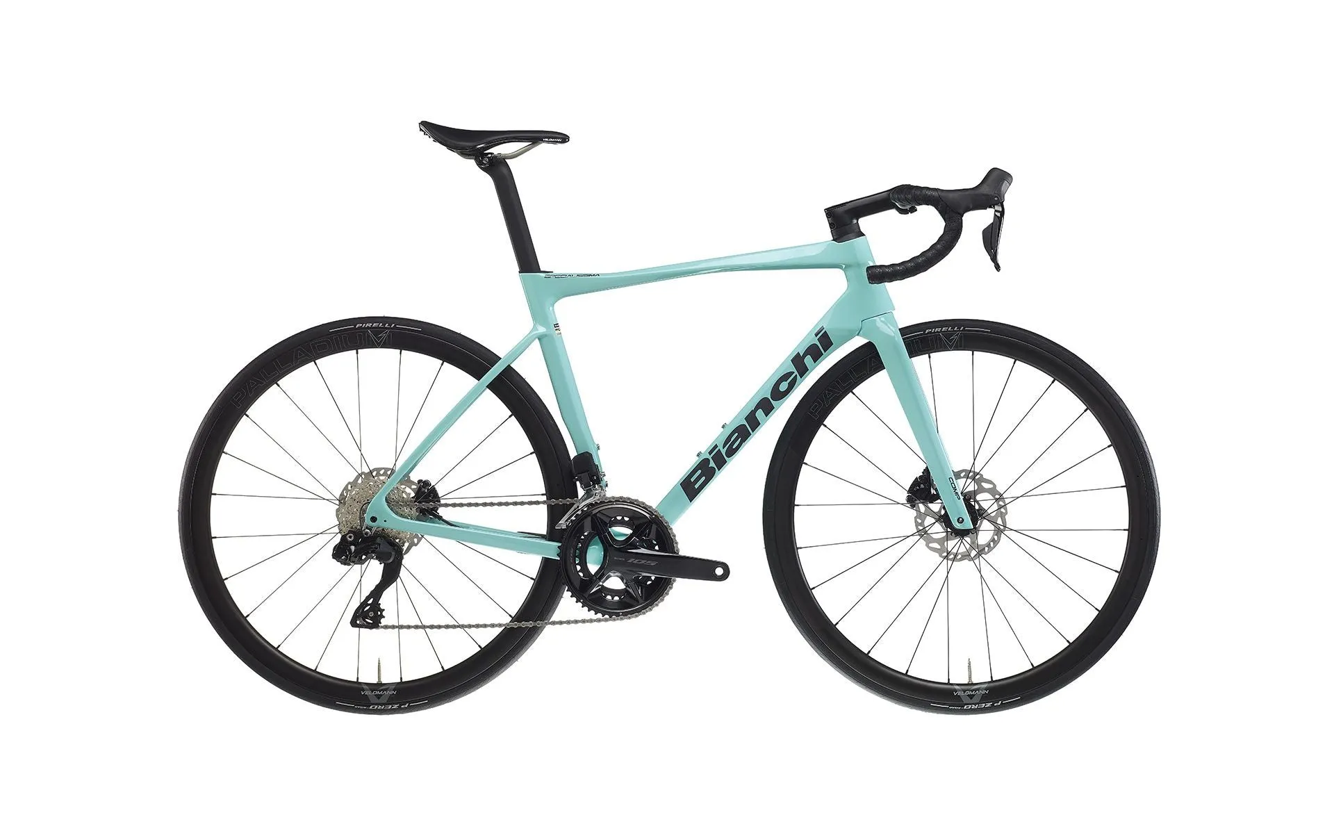 Bianchi Specialissima COMP 2024 - Shimano Ultegra Di2 2x12sp - Velomann Palladium 33mm