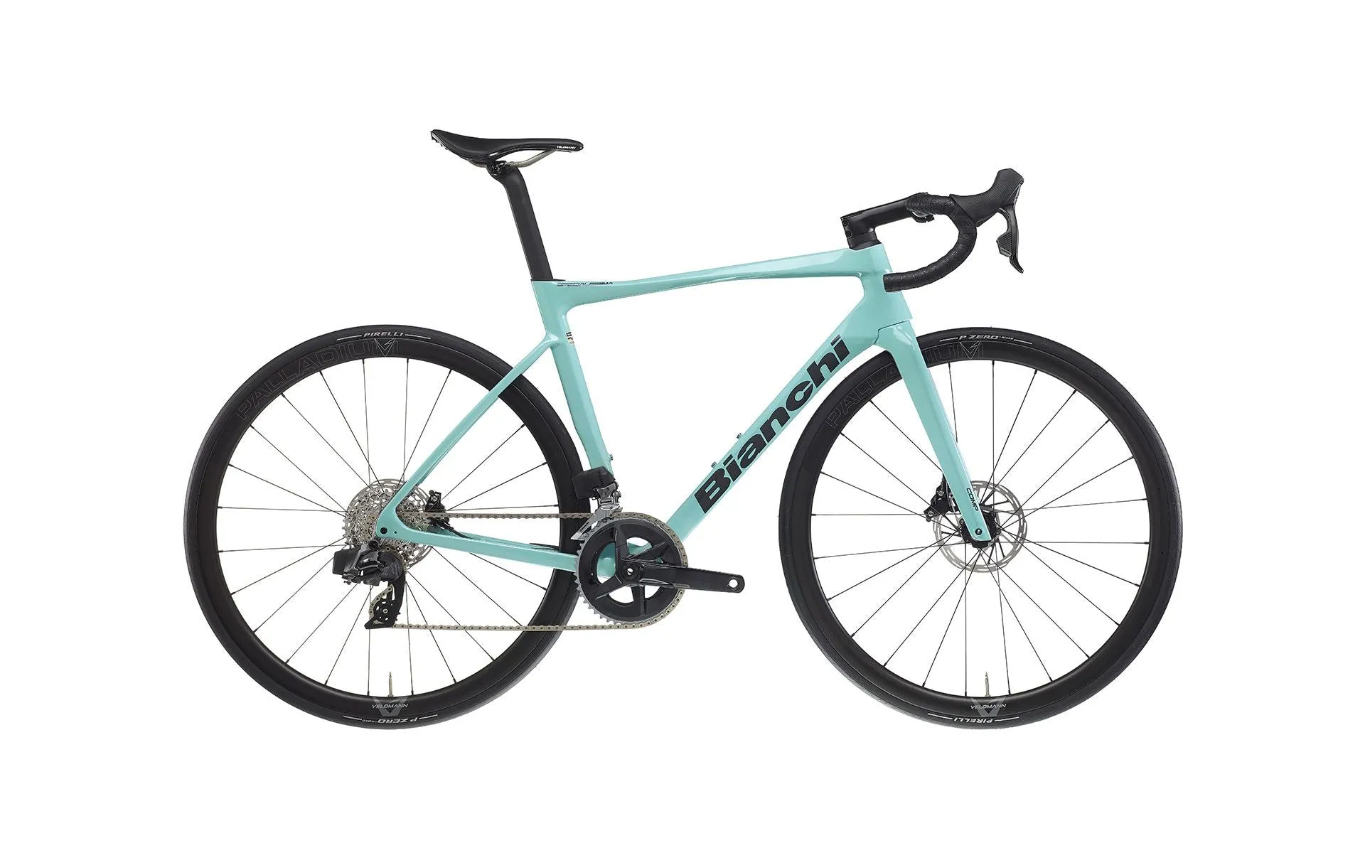 Bianchi Specialissima COMP 2024 - Shimano Ultegra Di2 2x12sp - Velomann Palladium 33mm