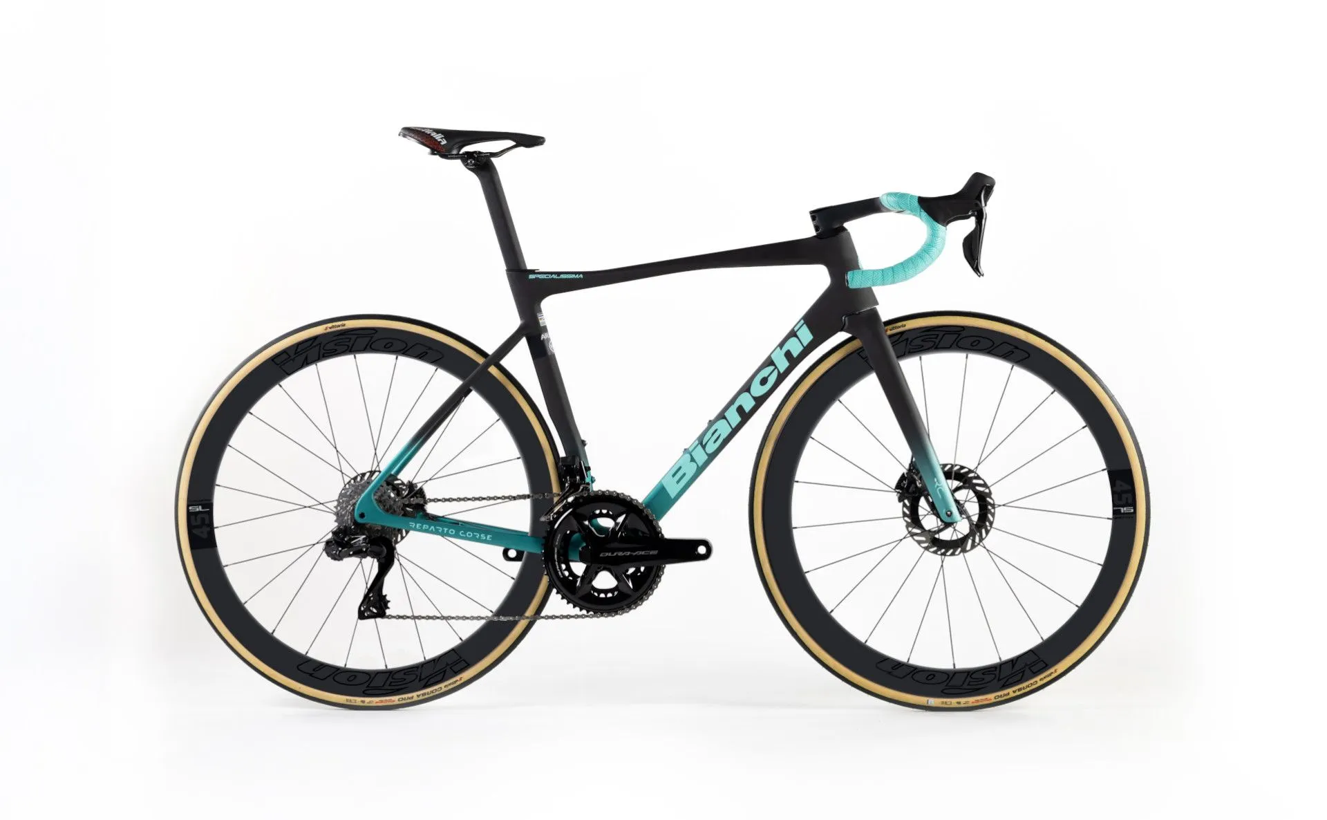 Bianchi Specialissima RC 2024 - Shimano Dura-Ace Di2 2x12sp - Vision Metron 45 SL