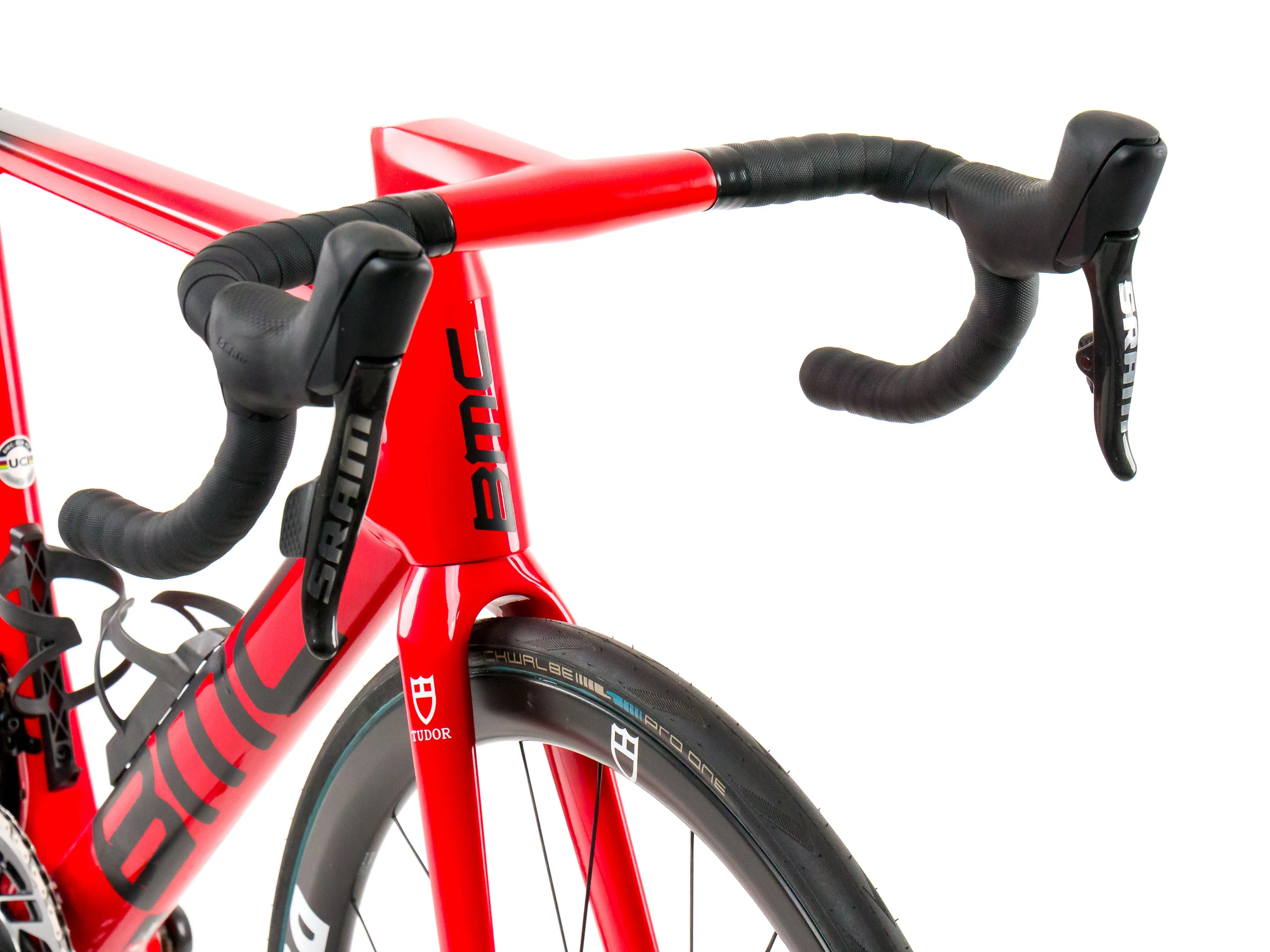 BMC Teammachine SLR01  2023 Team Tudor Pro Cycling S. Pellaud size 54 Sram Red eTap AXS 2x12sp