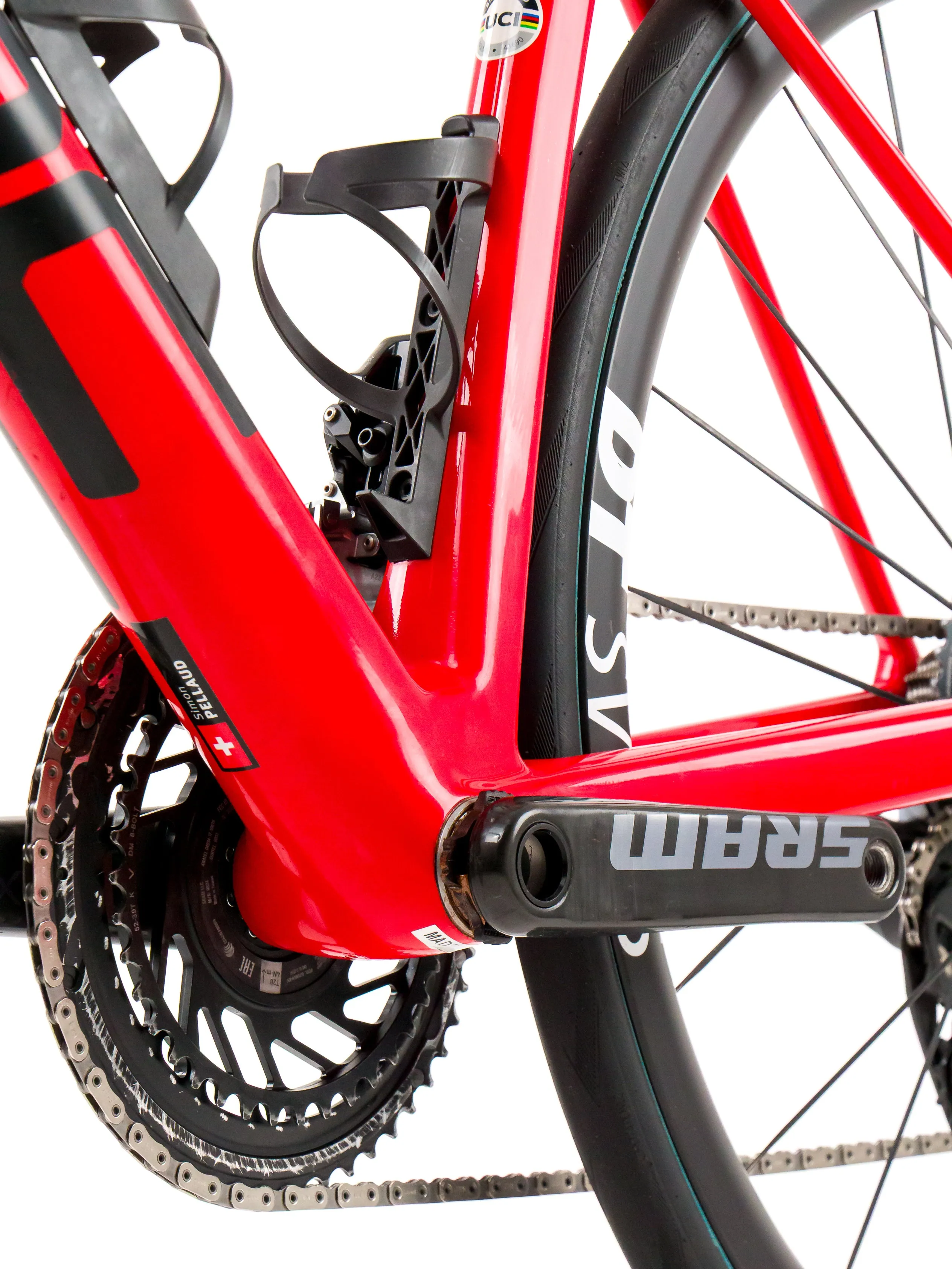 BMC Teammachine SLR01  2023 Team Tudor Pro Cycling S. Pellaud size 54 Sram Red eTap AXS 2x12sp
