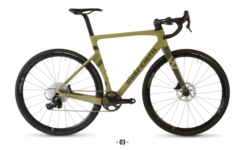 Guerciotti Escape 2025 -  Shimano GRX 822 1x12sp - Ursus Orion