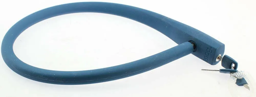 KNOG KRANSKY 6 880mm Cable Bike Lock 3 Key Indigo 20mm Silicon Braided Steel NEW