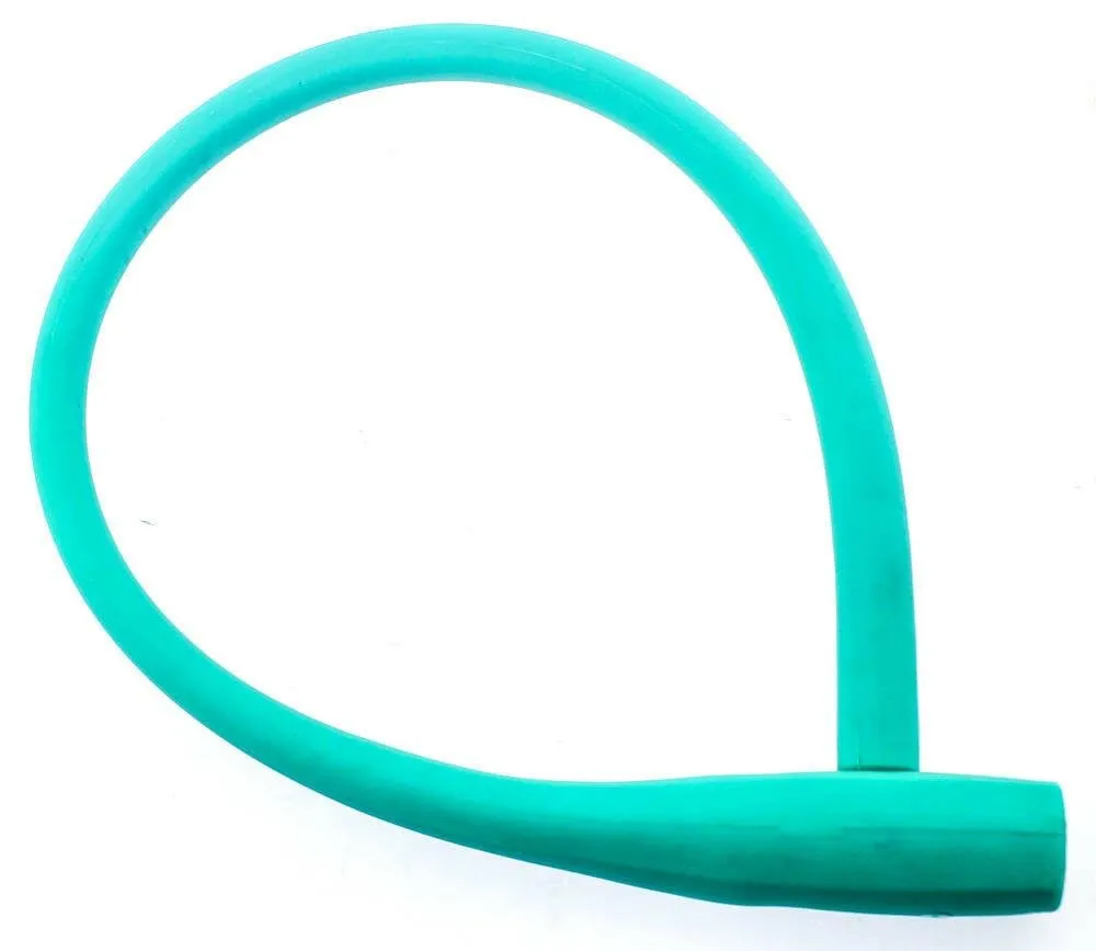 Knog Kransky 880mm Cable Bike Lock With Bracket Turquoise Silicone Steel New