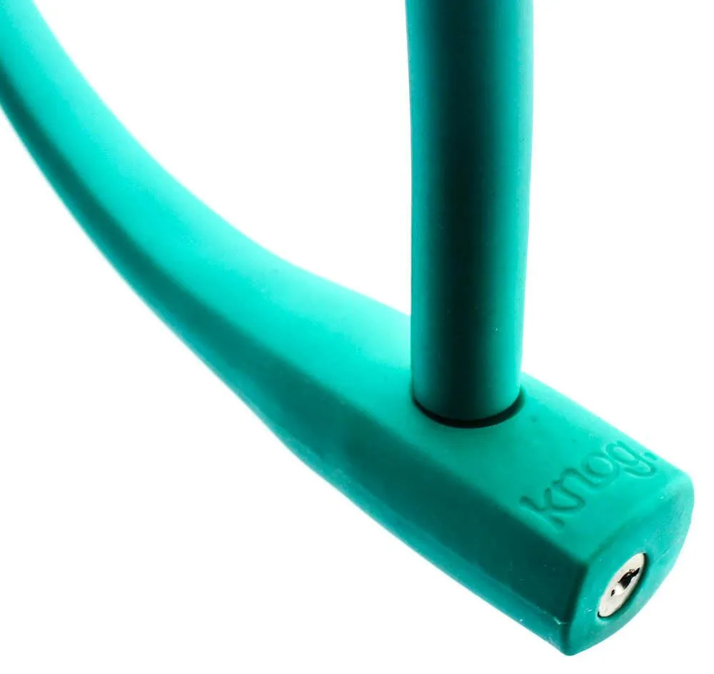 Knog Kransky 880mm Cable Bike Lock With Bracket Turquoise Silicone Steel New