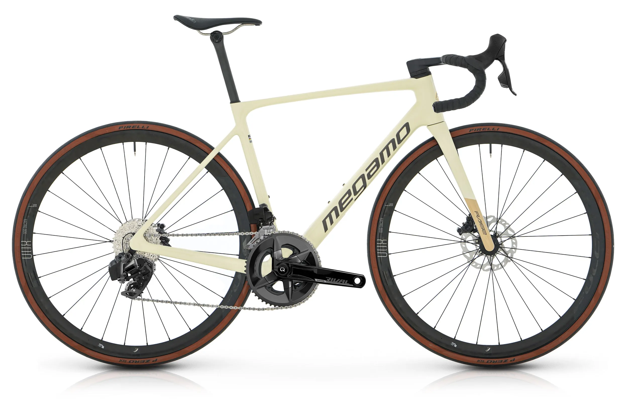 Megamo Raise 09 AXS 2025 - Sram Rival AXS 2x12sp - Fulcrum Racing 800