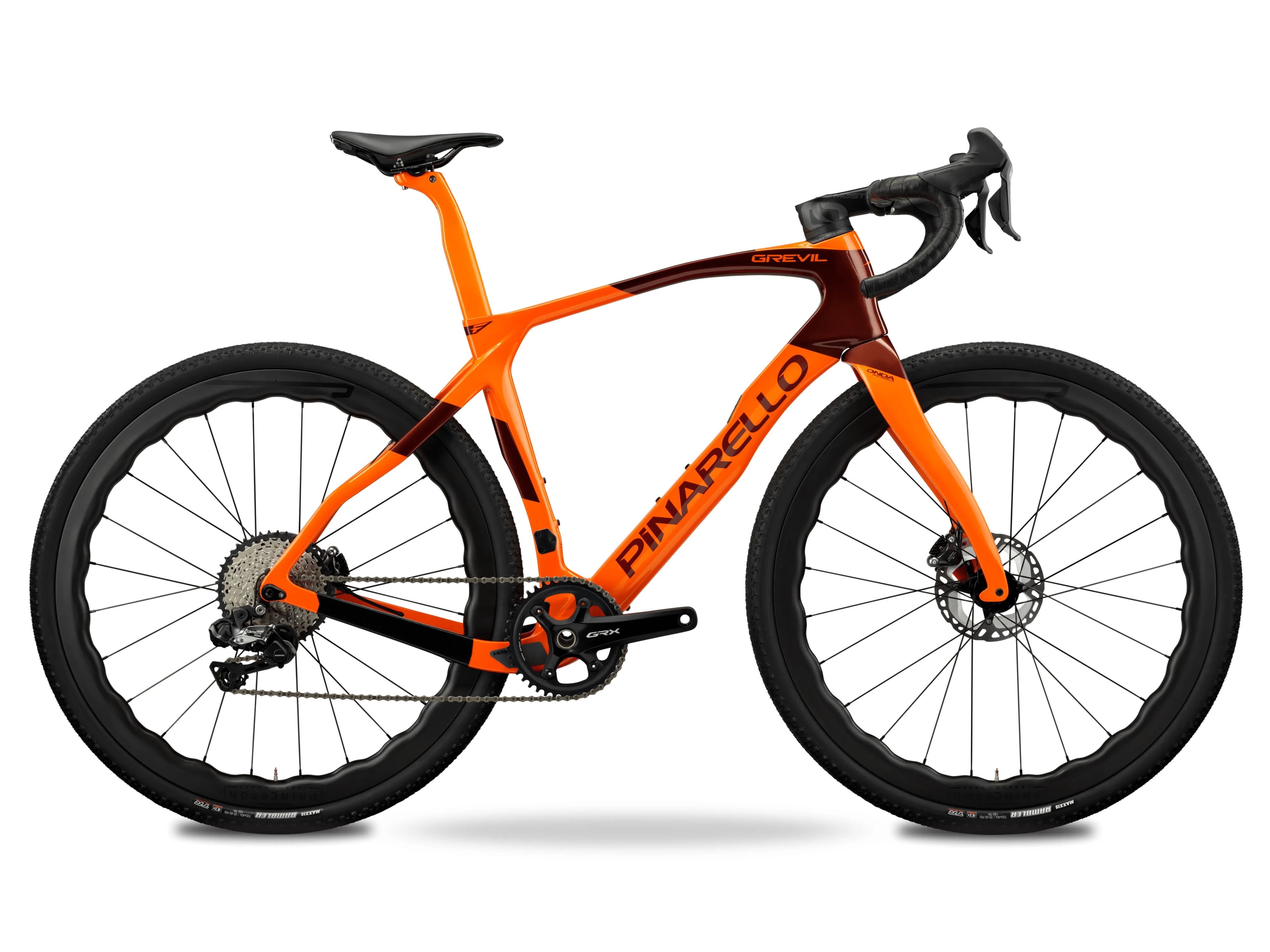 Pinarello Grevil F9 2024 - Shimano GRX Di2 2x12sp - Princeton CarbonWorks Grit 4540