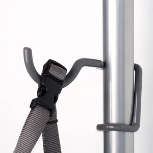 Two Bike Gravity Stand Wall Rack Silver 2 Bikes