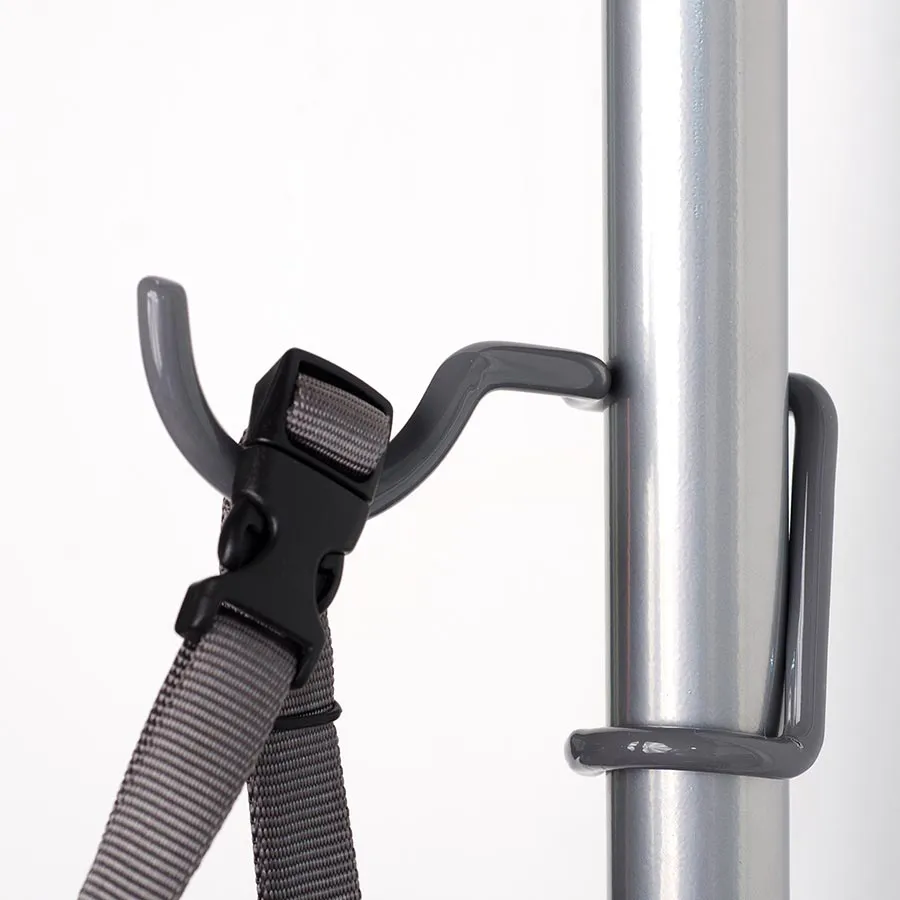Two Bike Gravity Stand Wall Rack Silver 2 Bikes